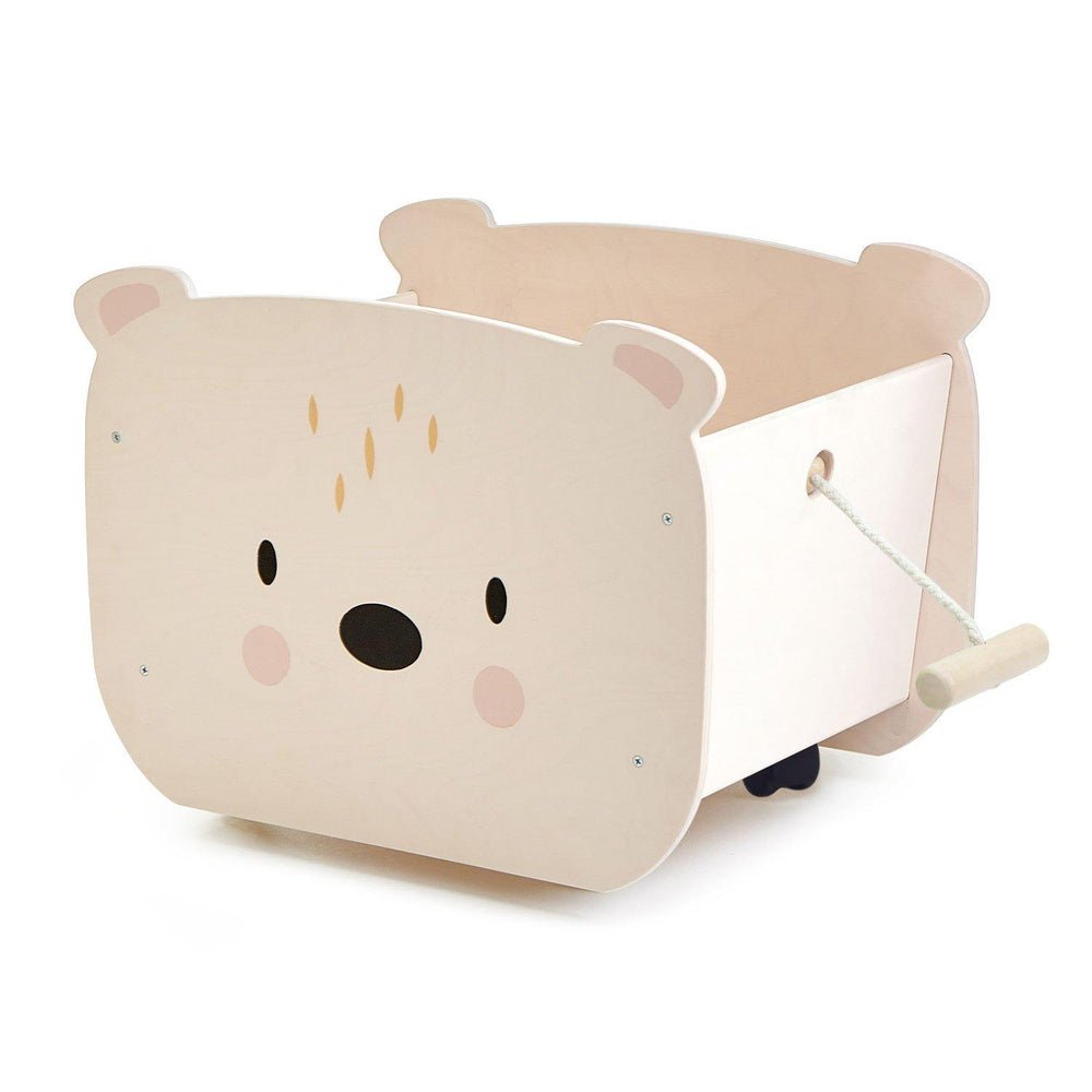 Chariot coffre Ours à tirer - Meubles - Boutique LeoLudo - Tender Leaf Toys