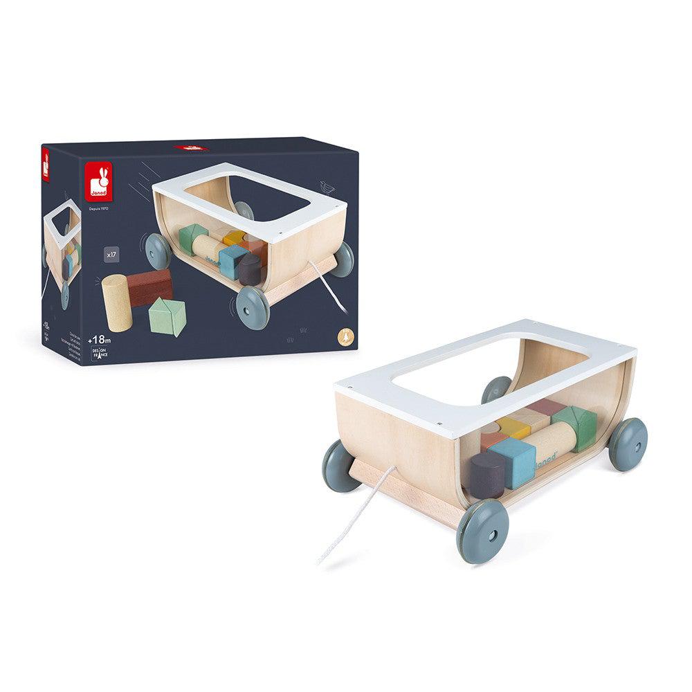 Chariot de cubes Sweet Cocoon-Janod-Boutique LeoLudo