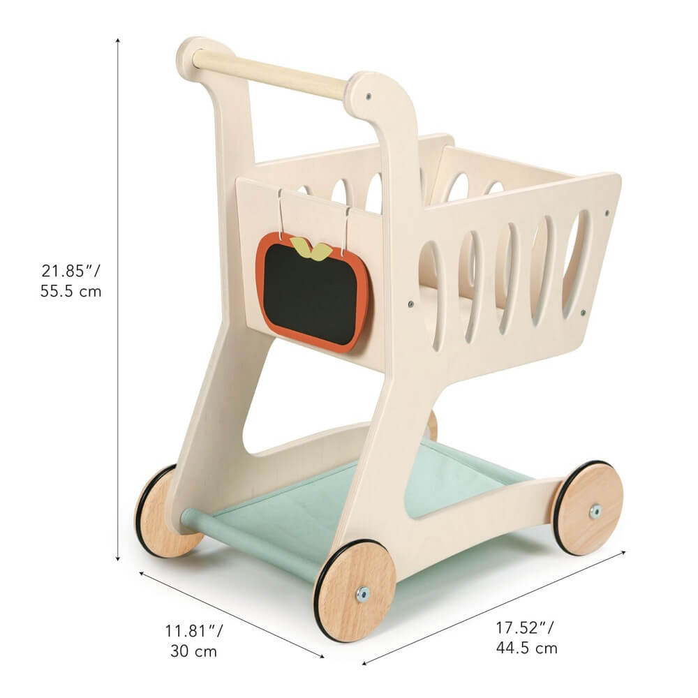 Chariot d'épicerie en bois - Jouets d'imitation - Boutique LeoLudo - Tender Leaf Toys