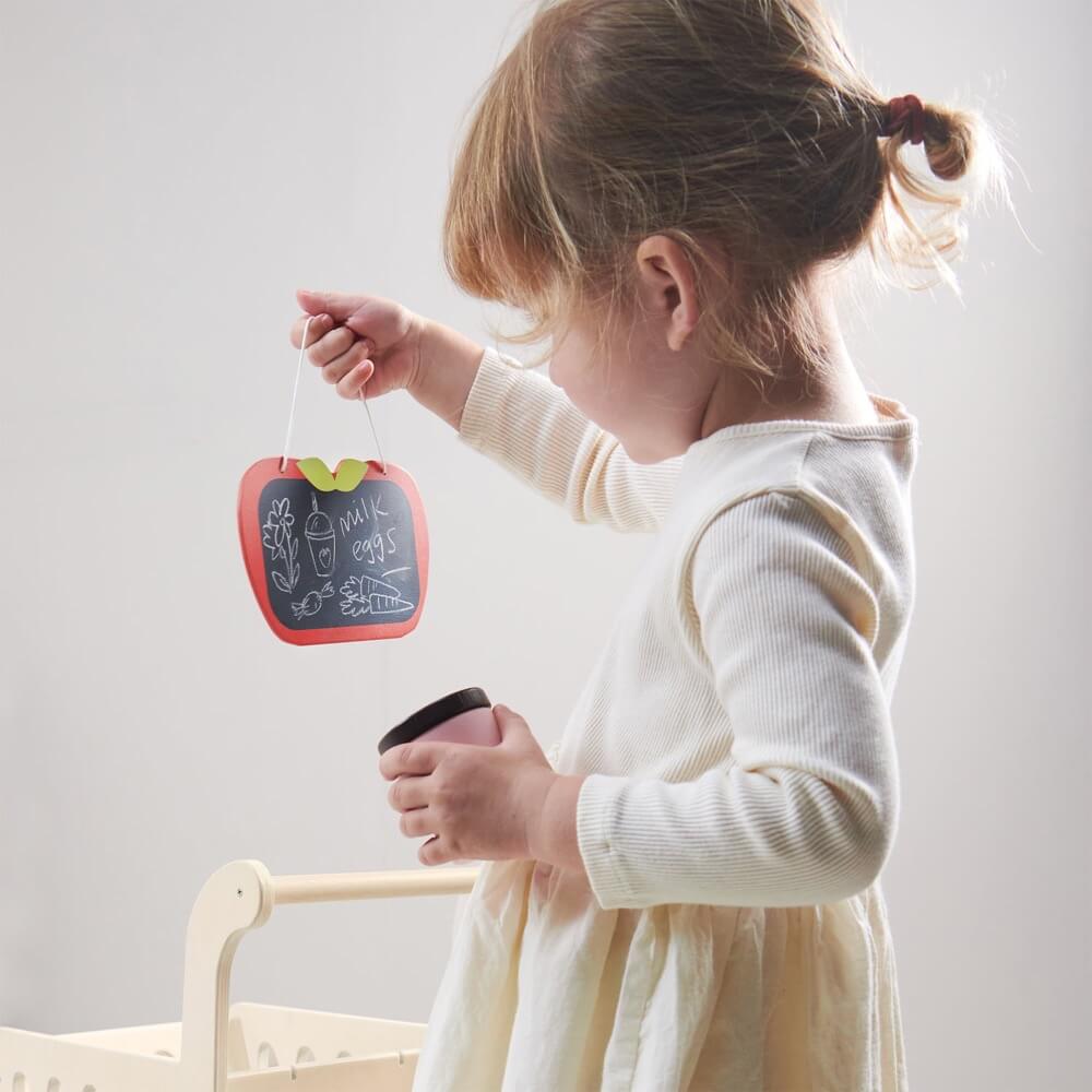 Chariot d'épicerie en bois - Jouets d'imitation - Boutique LeoLudo - Tender Leaf Toys