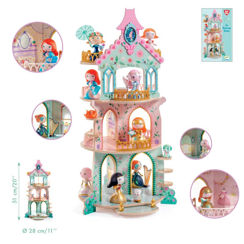Château de princesse Arty Toys Ze Princess Tower - Ensembles de jeu - Boutique LeoLudo - Djeco