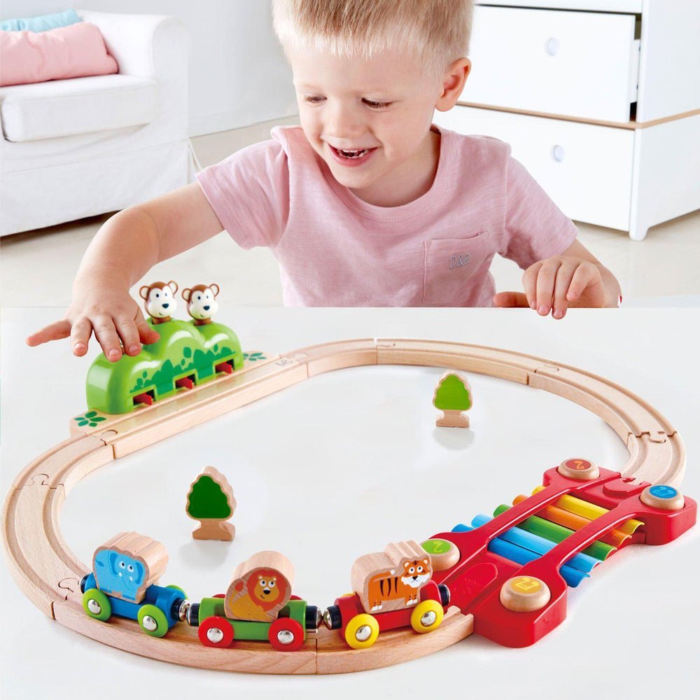 Chemin de fer musical des singes - Ensembles de jeu - Boutique LeoLudo - Hape