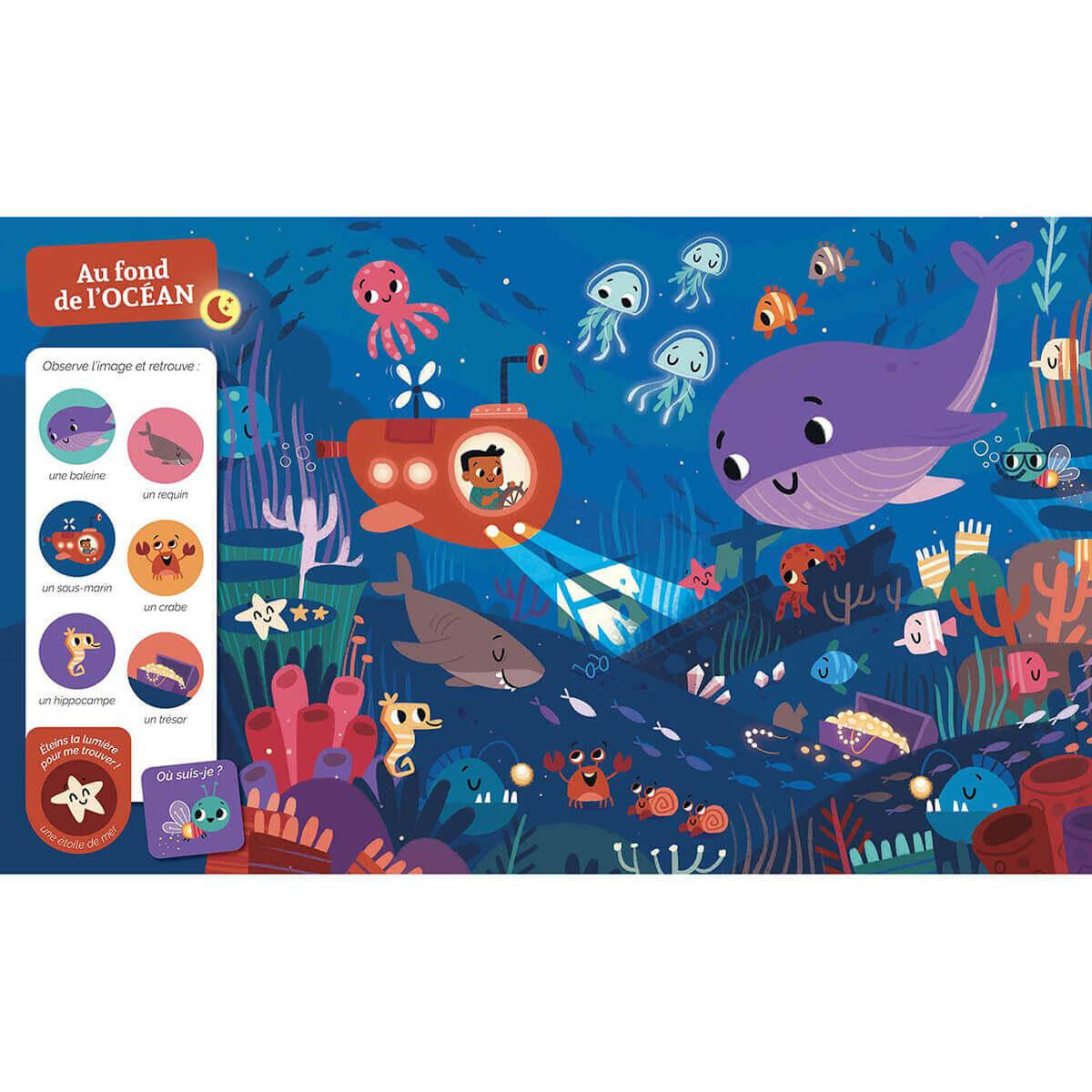 Cherche et trouve des tout - petits - Qui brille dans la nuit - Livres - Boutique LeoLudo - Auzou