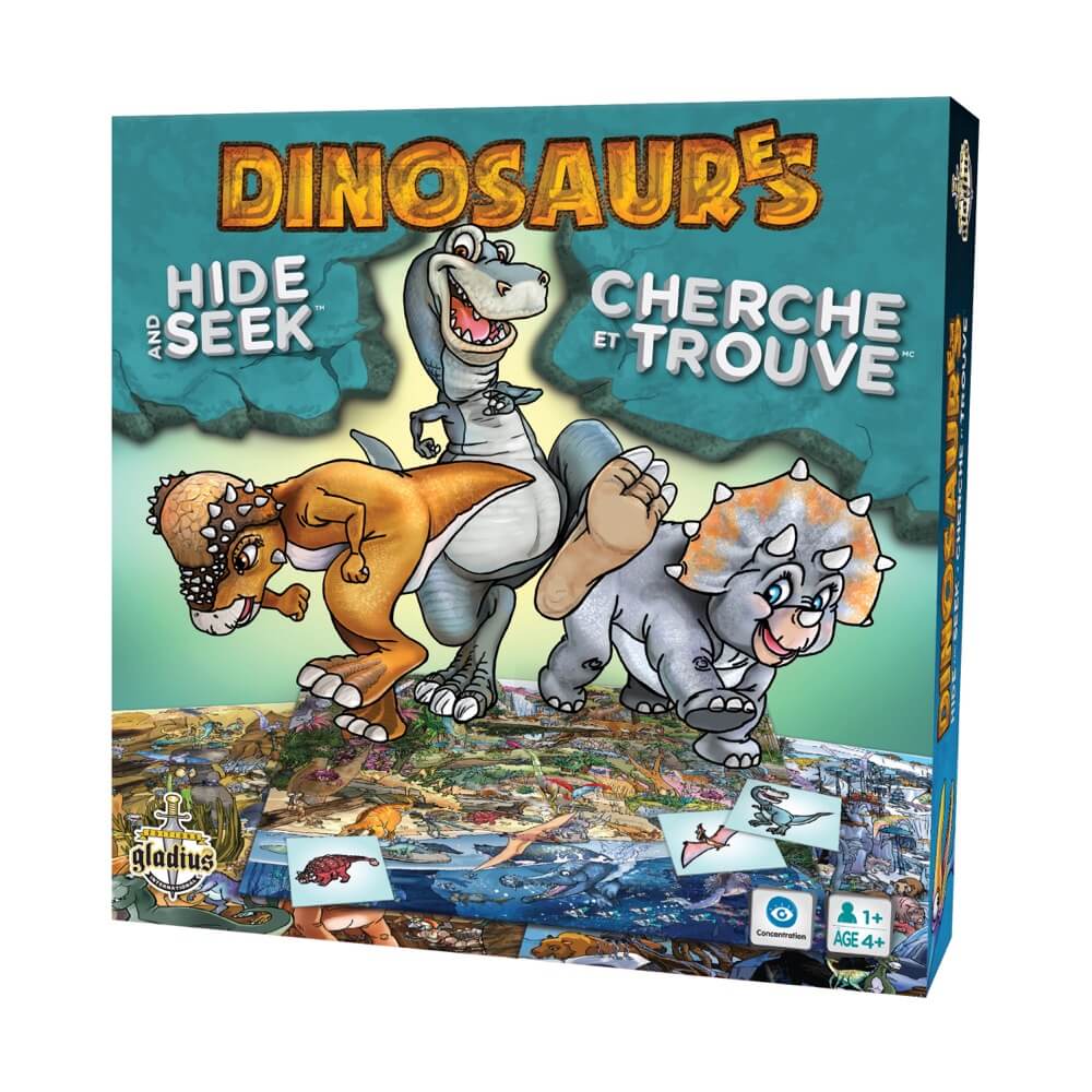 Cherche et trouve - Dinosaures-Jeux de société-Gladius-Boutique LeoLudo