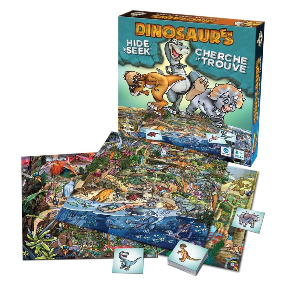 Cherche et trouve - Dinosaures - Jeux de société - Boutique LeoLudo - Gladius