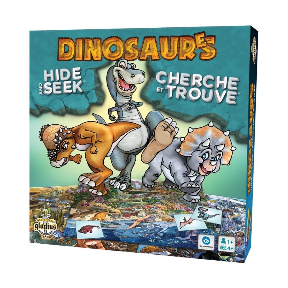 Cherche et trouve - Dinosaures - Jeux de société - Boutique LeoLudo - Gladius