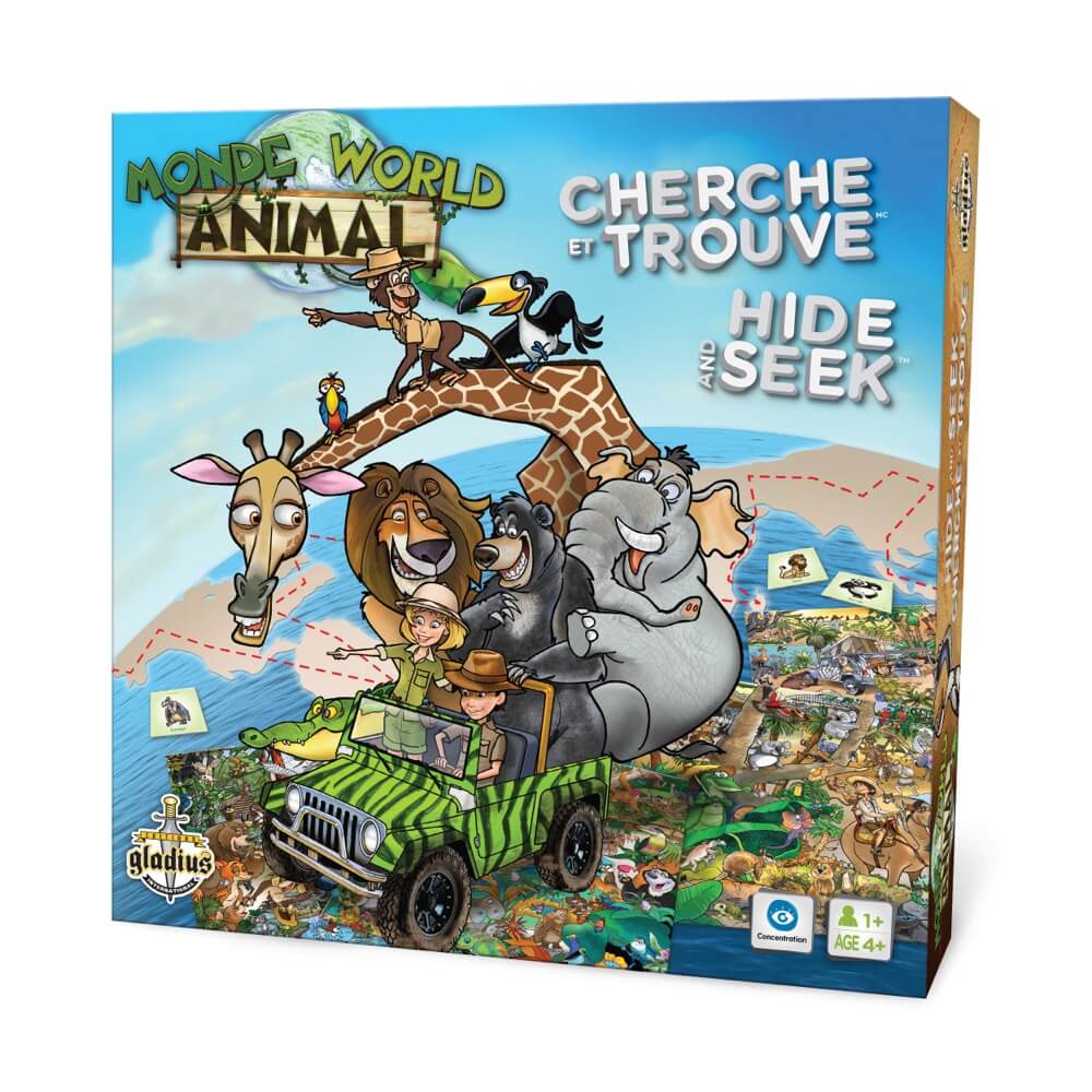 Cherche et trouve – Le monde animal - Jeux de société - Boutique LeoLudo - Gladius