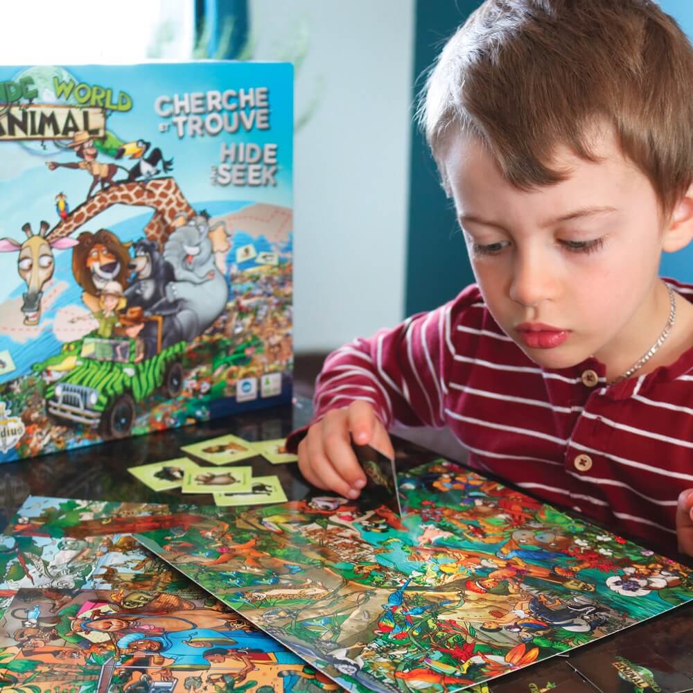 Cherche et trouve – Le monde animal - Jeux de société - Boutique LeoLudo - Gladius