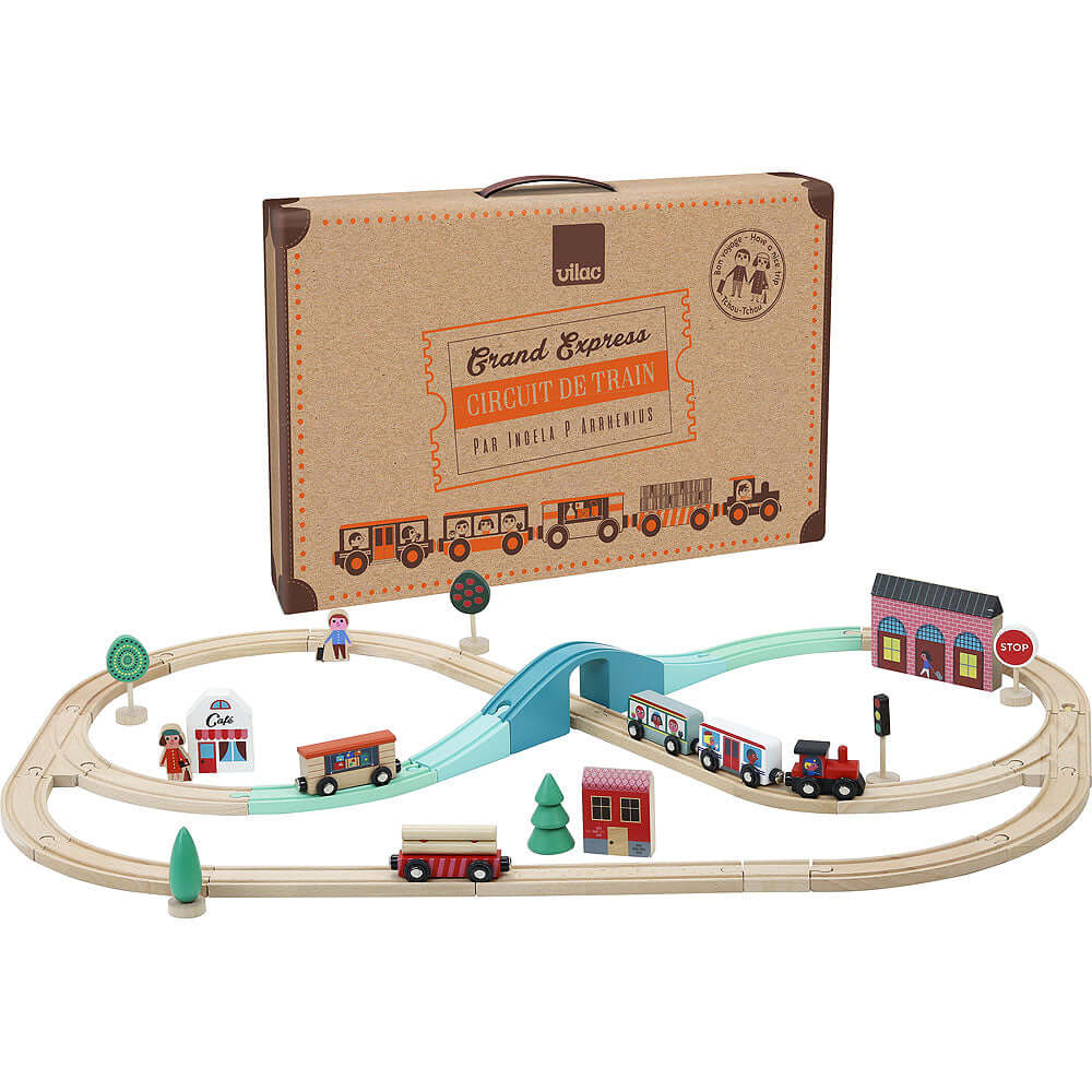 Circuit de train Grand Express avec rails - Ensembles de jeu - Boutique LeoLudo - Vilac