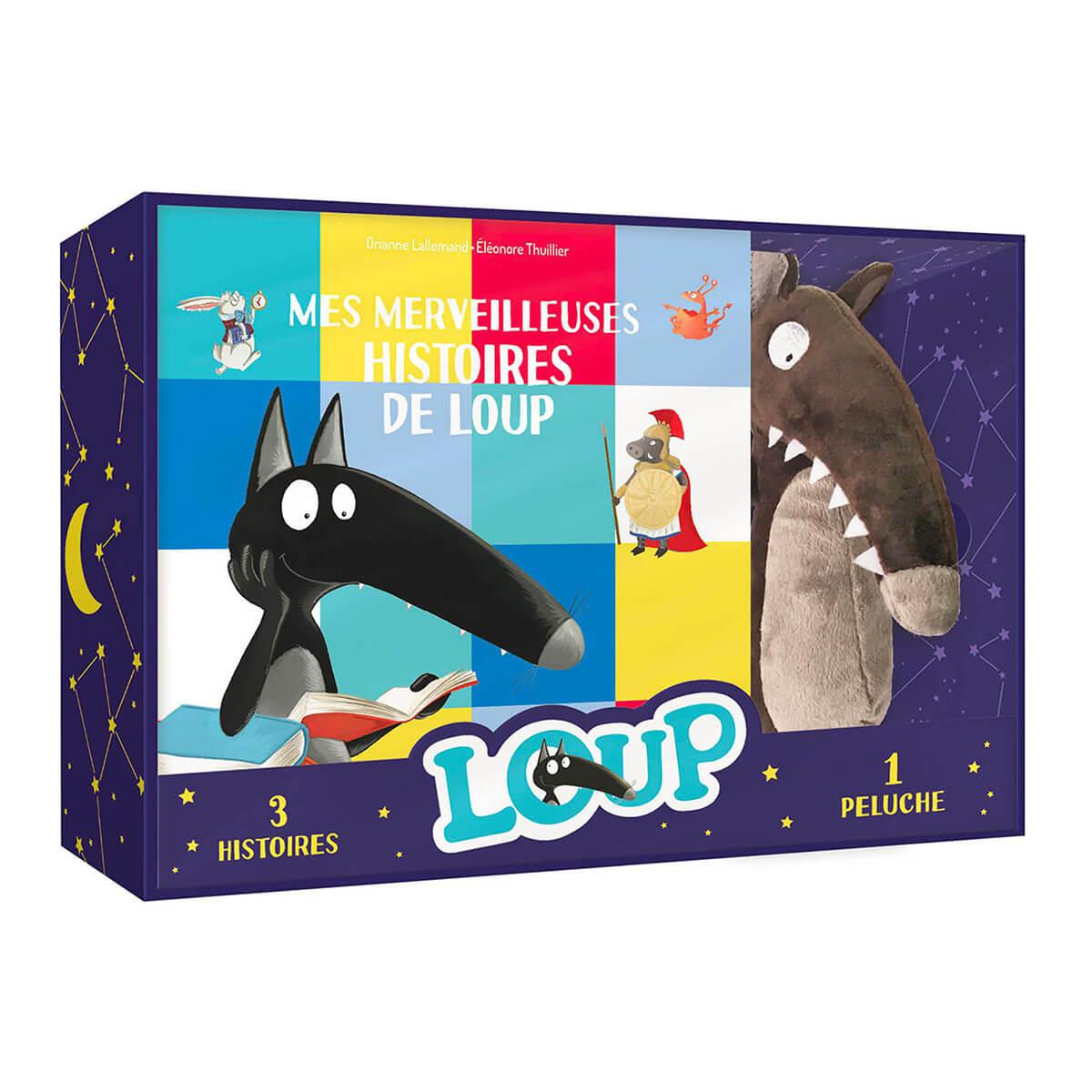 Coffret 3 récits + peluche - Mes merveilleuses histoires de Loup - Livres - Boutique LeoLudo - Auzou