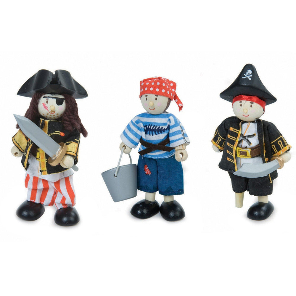 Coffret-cadeau 3 figurines Pirates Budkins-Le Toy Van-Boutique LeoLudo