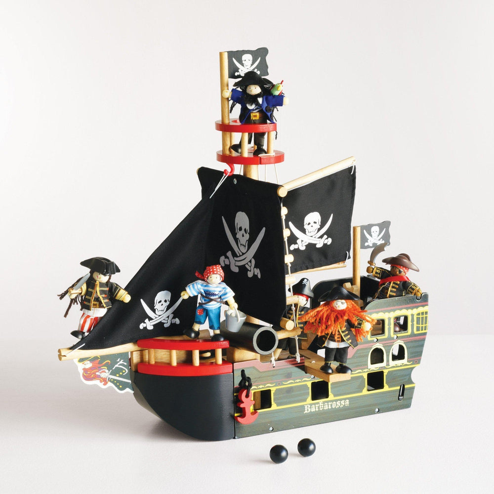 Coffret-cadeau 3 figurines Pirates Budkins-Le Toy Van-Boutique LeoLudo
