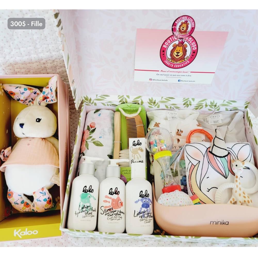Coffret cadeau de naissance et shower de bébé - Ensembles cadeaux - Boutique LeoLudo - LeoLudo