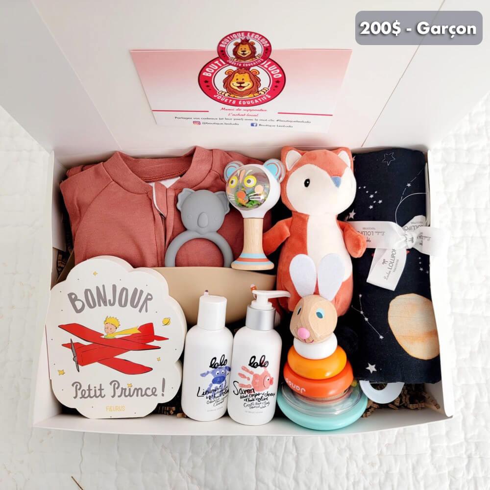 Coffret cadeau de naissance et shower de bébé - Ensembles cadeaux - Boutique LeoLudo - LeoLudo