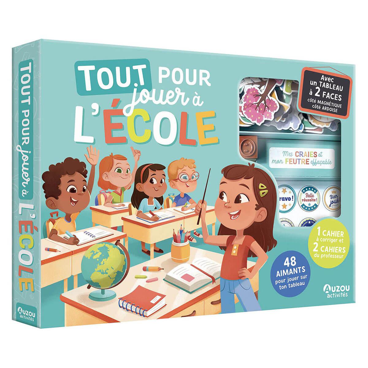 Coffret d'activités - Pour jouer à l'école - Jeux magnétiques - Boutique LeoLudo - Auzou