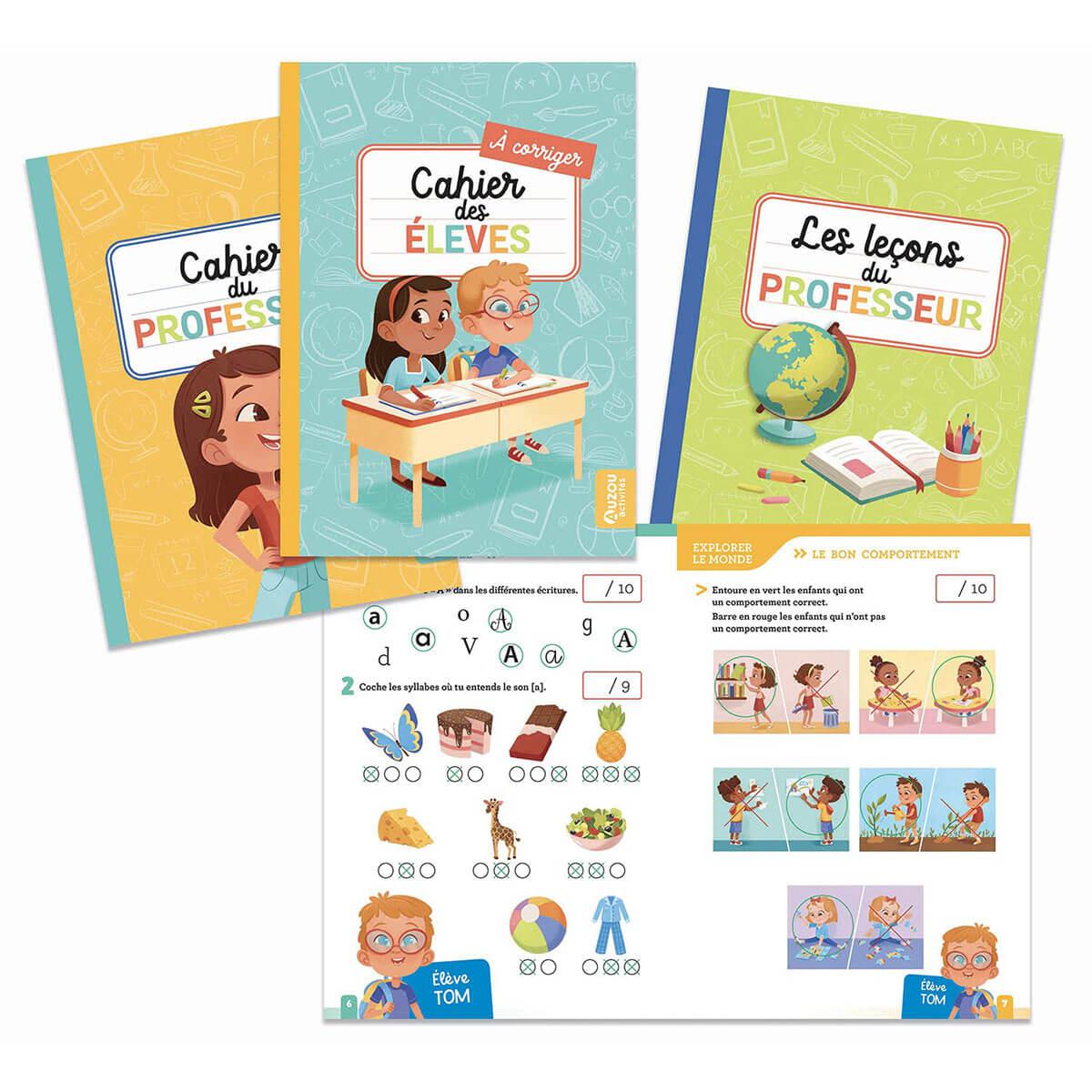 Coffret d'activités - Pour jouer à l'école - Jeux magnétiques - Boutique LeoLudo - Auzou