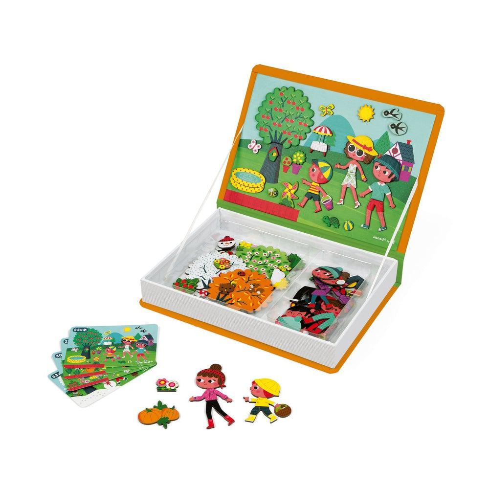 Coffret magnétique - 4 saisons (115 mcx) - Jeux magnétiques - Boutique LeoLudo - Janod