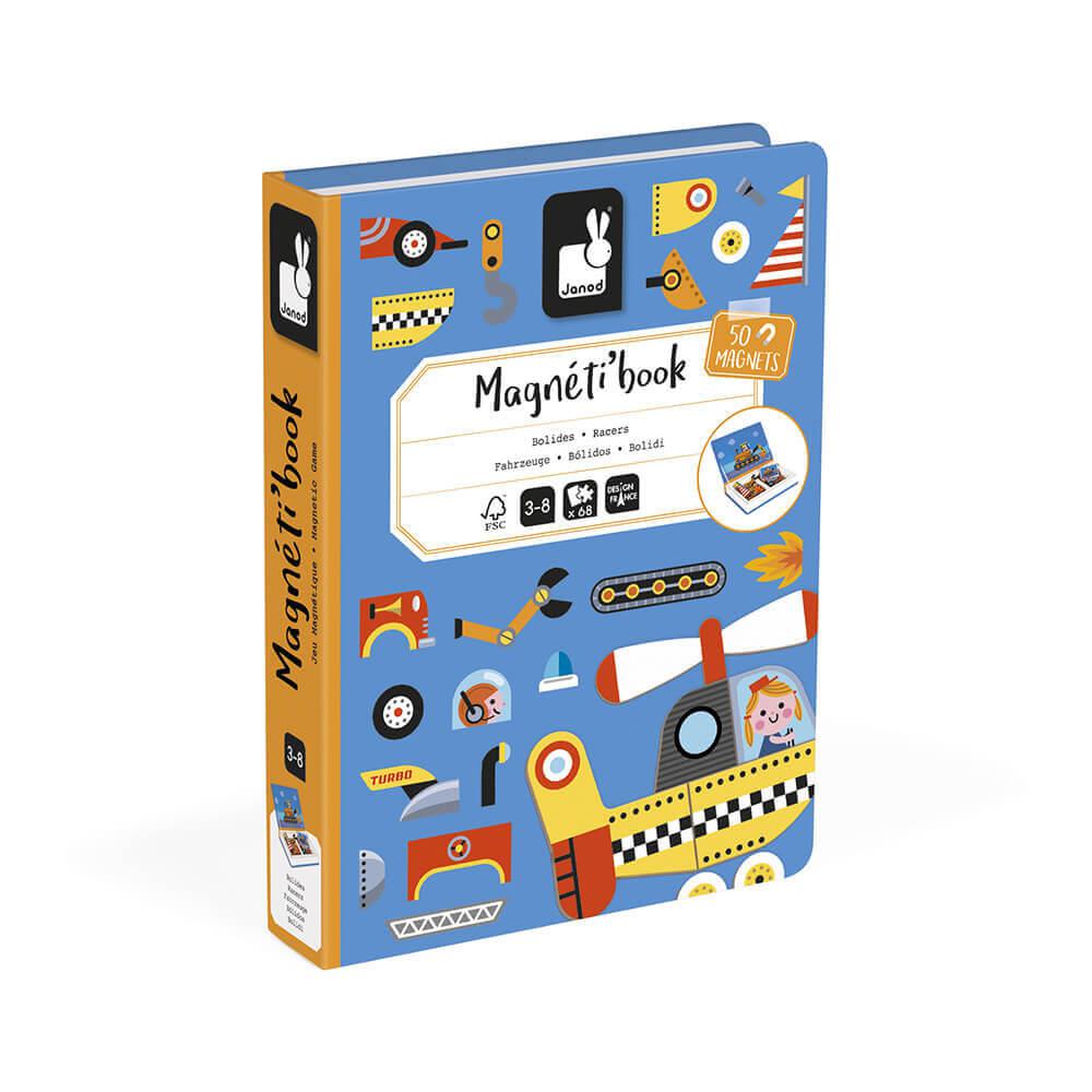 Coffret magnétique - Bolides (50 mcx) - Jeux magnétiques - Boutique LeoLudo - Janod