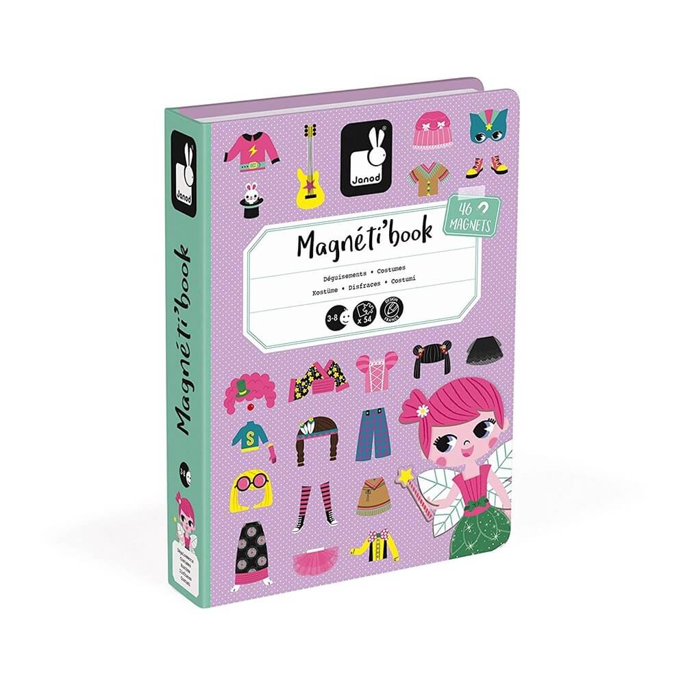 Coffret magnétique - Déguisement de filles (54 mcx) - Jeux magnétiques - Boutique LeoLudo - Janod
