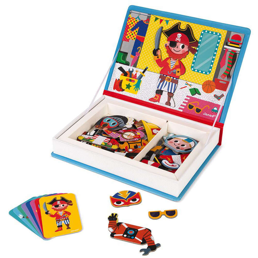 Coffret magnétique - Déguisements de garçons (36 mcx) - Jeux magnétiques - Boutique LeoLudo - Janod