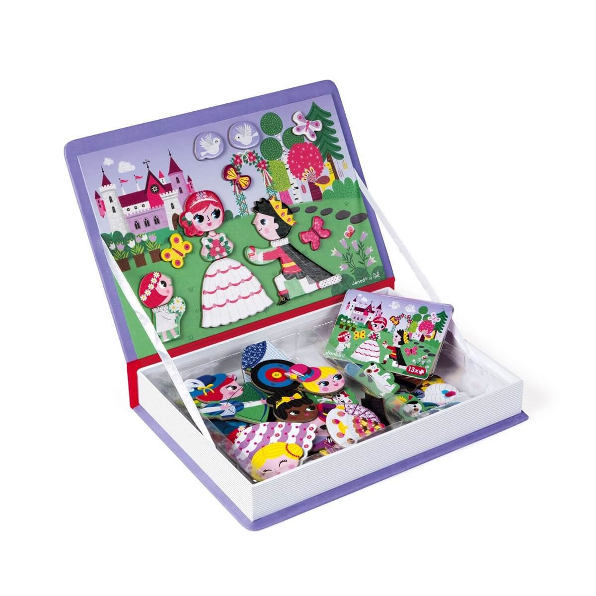 Coffret magnétique - Princesses (55 mcx) - Jeux magnétiques - Boutique LeoLudo - Janod