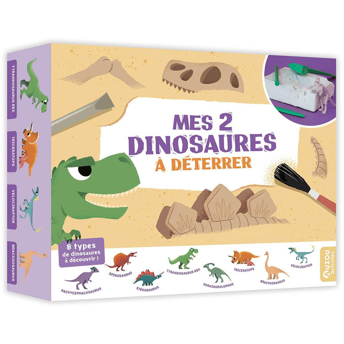 Coffret livre et puzzle Les dinosaures - Sassi