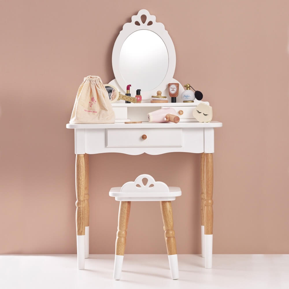 Coiffeuse rétro avec tabouret - Jouets d'imitation - Boutique LeoLudo - Le Toy Van