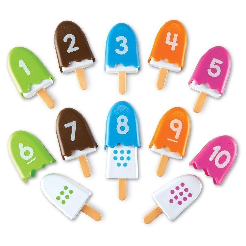 Collations intelligentes Pop - sicle numérotés - Jeux éducatifs - Boutique LeoLudo - Learning Resources