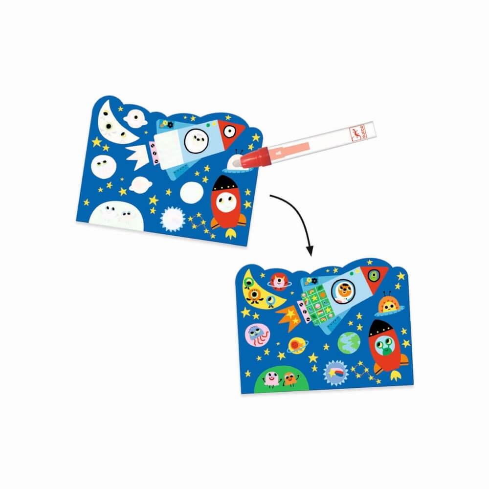 Coloriage à l'eau - Caché dans le ciel - Art & bricolage - Boutique LeoLudo - Djeco