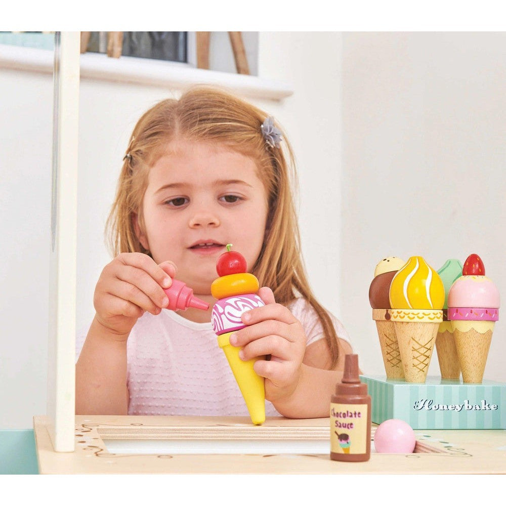 Comptoir de crème glacée de Carlo de Le Toy Van - Boutique LeoLudo