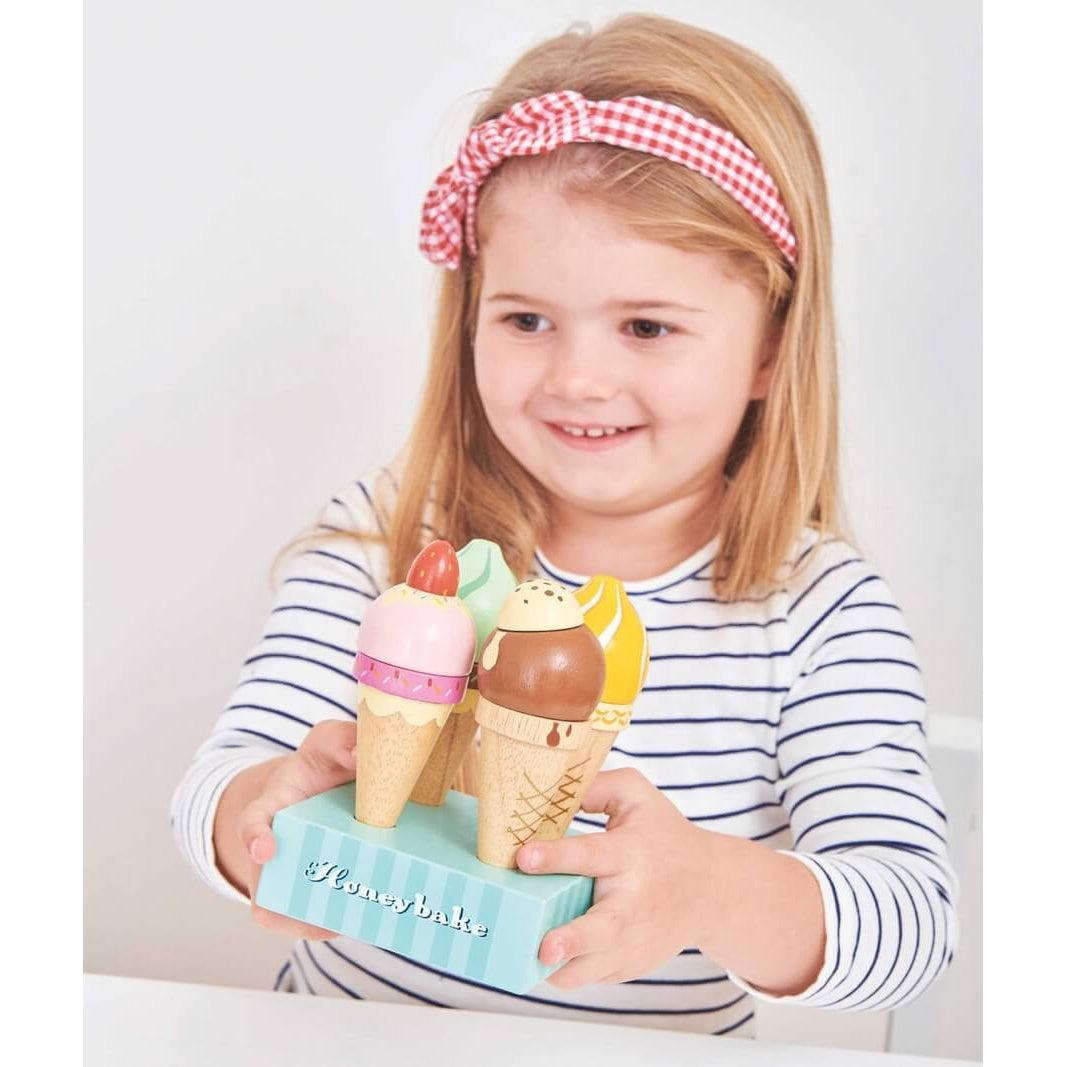 Cornets de crème glacée Honeybake - Jouets d'imitation - Boutique LeoLudo - Le Toy Van