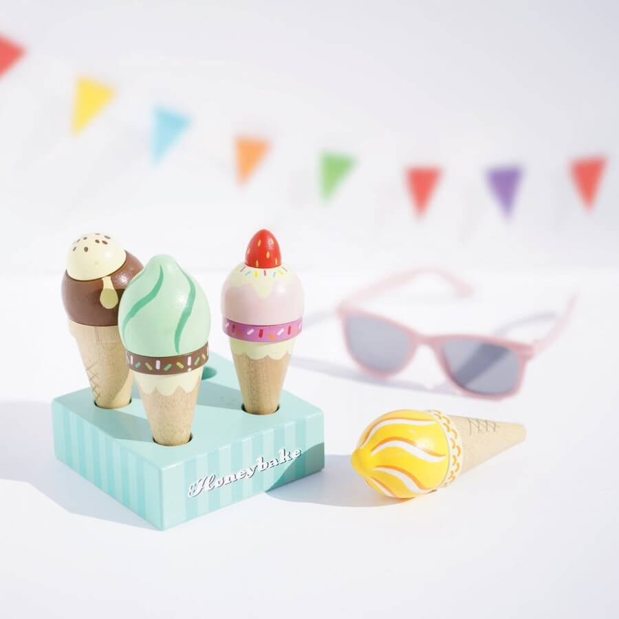 Cornets de crème glacée Honeybake - Jouets d'imitation - Boutique LeoLudo - Le Toy Van