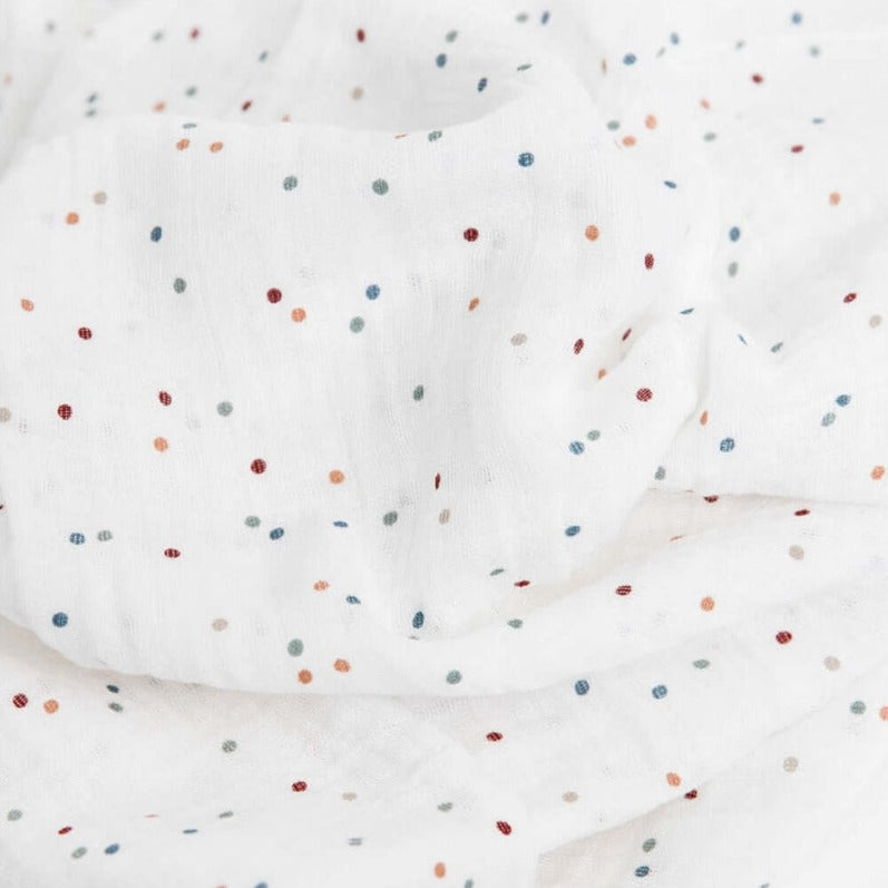 Couverture en mousseline de coton - Dots-Little Unicorn-Boutique LeoLudo