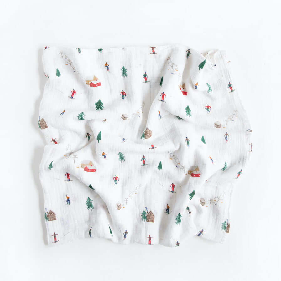 Couverture en mousseline de coton - Powder Party-Little Unicorn-Boutique LeoLudo