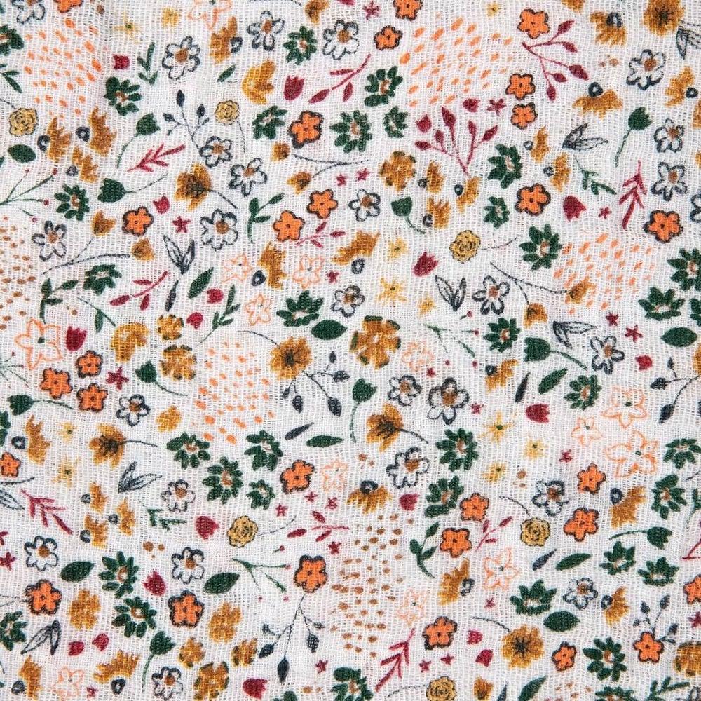 Couverture en mousseline de coton - Pressed Petals - Couvertures - Boutique LeoLudo - Little Unicorn