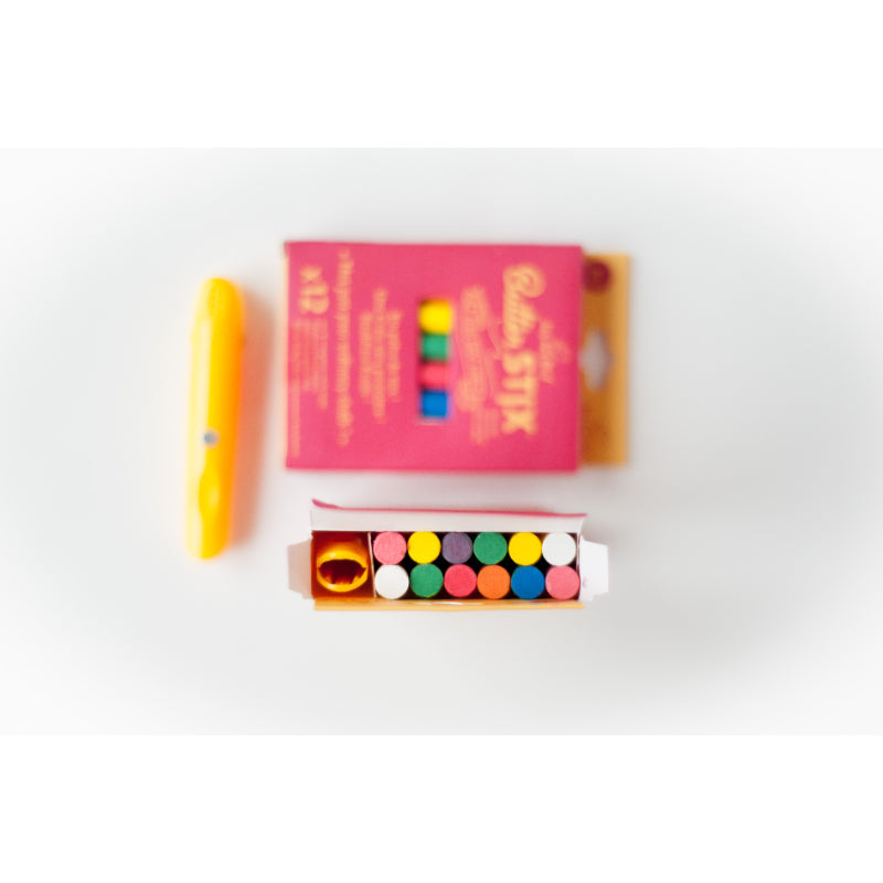 Crayons Butterstix 12 couleurs avec porte-craie-Jaq Jaq Bird-Boutique LeoLudo