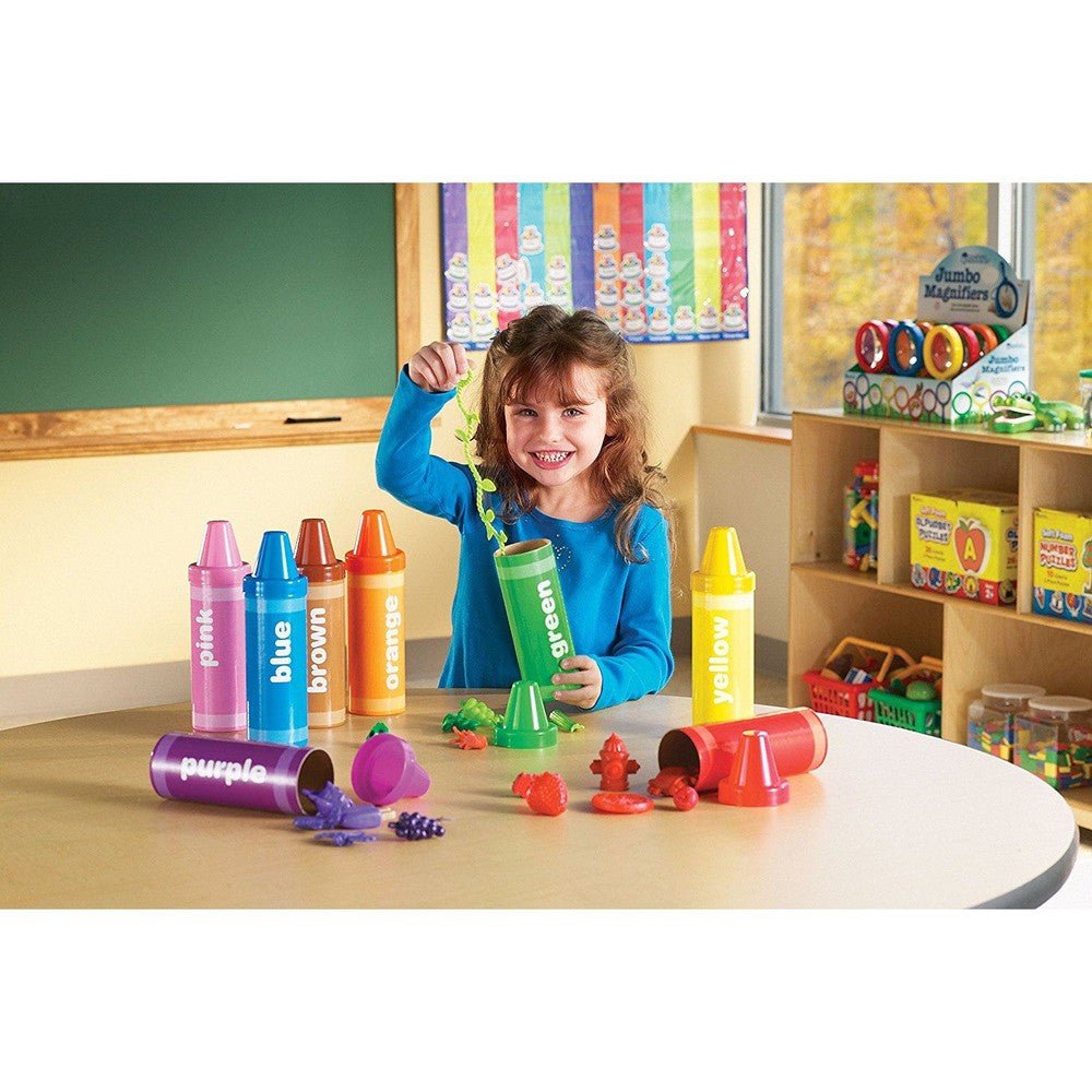 Crayons de triage arc - en - ciel - Jeux éducatifs - Boutique LeoLudo - Learning Resources