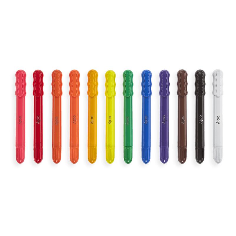 Crayons gel Rainy Dayz (12 pcs) - Art & bricolage - Boutique LeoLudo - OOLY