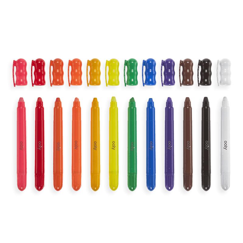 Crayons gel Rainy Dayz (12 pcs)-OOLY-Boutique LeoLudo