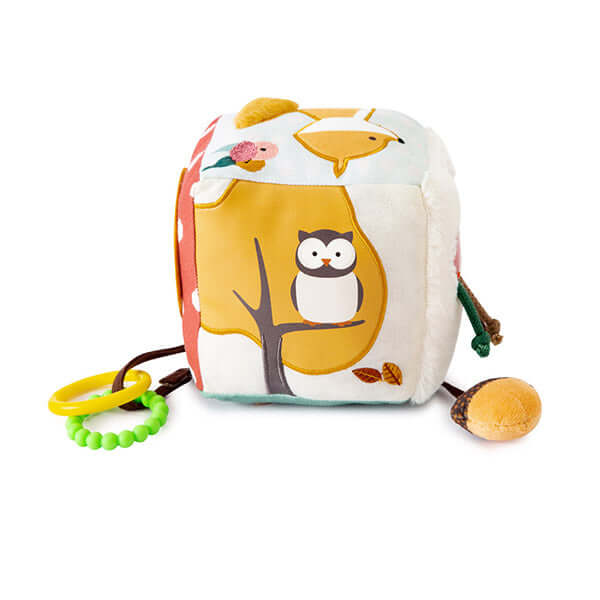 Cube d'activités sensorielles en tissu - Forêt - Jouets d'éveil - Boutique LeoLudo - Little Big Friends