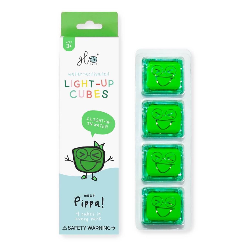Cubes sensoriels lumineux pour le bain Glo Pals (paquet de 4)-Glo Pals-Boutique LeoLudo
