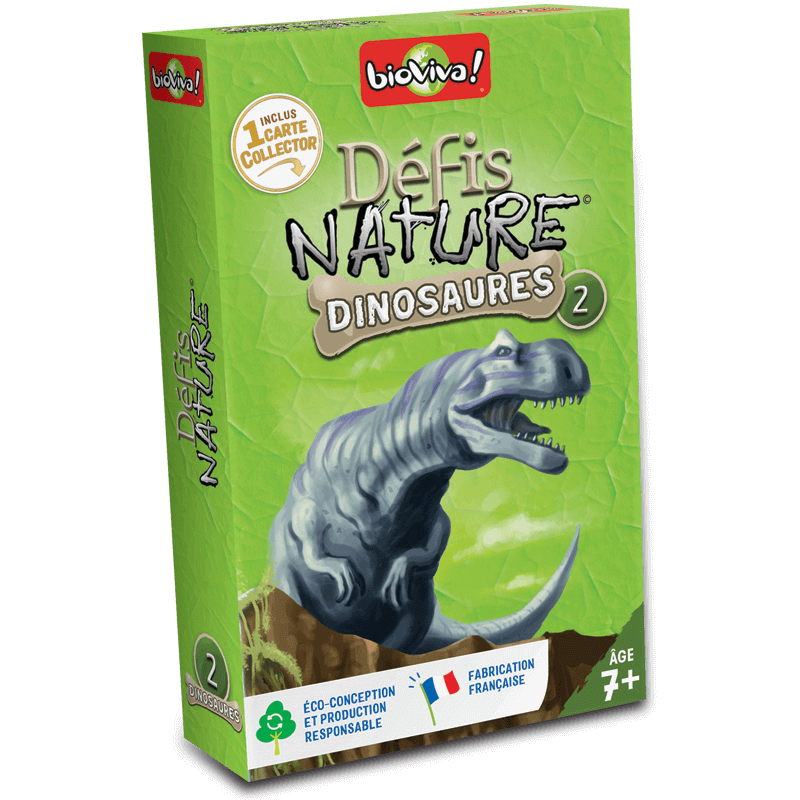 Défis Nature - Dinosaures 2 (vert)-Jeu de société-Bioviva-Boutique LeoLudo