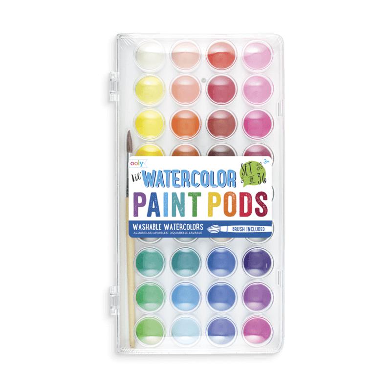 Dosettes de peinture à l'aquarelle (36 couleurs)-Bricolage-OOLY-Boutique LeoLudo