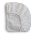 Drap contour de lit de bébé en mousseline - Blanc - Literie - Boutique LeoLudo - Mushie
