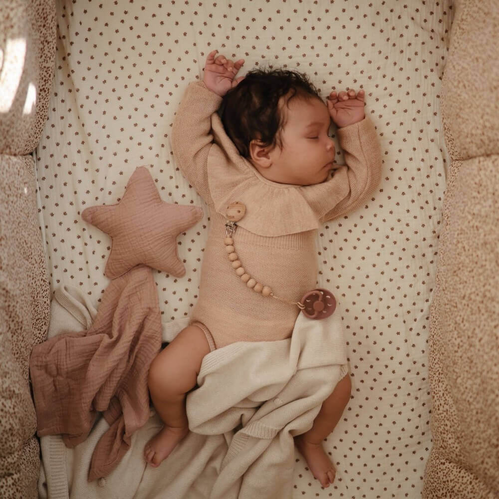 Drap contour de lit de bébé en mousseline - Bloom-Mushie-Boutique LeoLudo