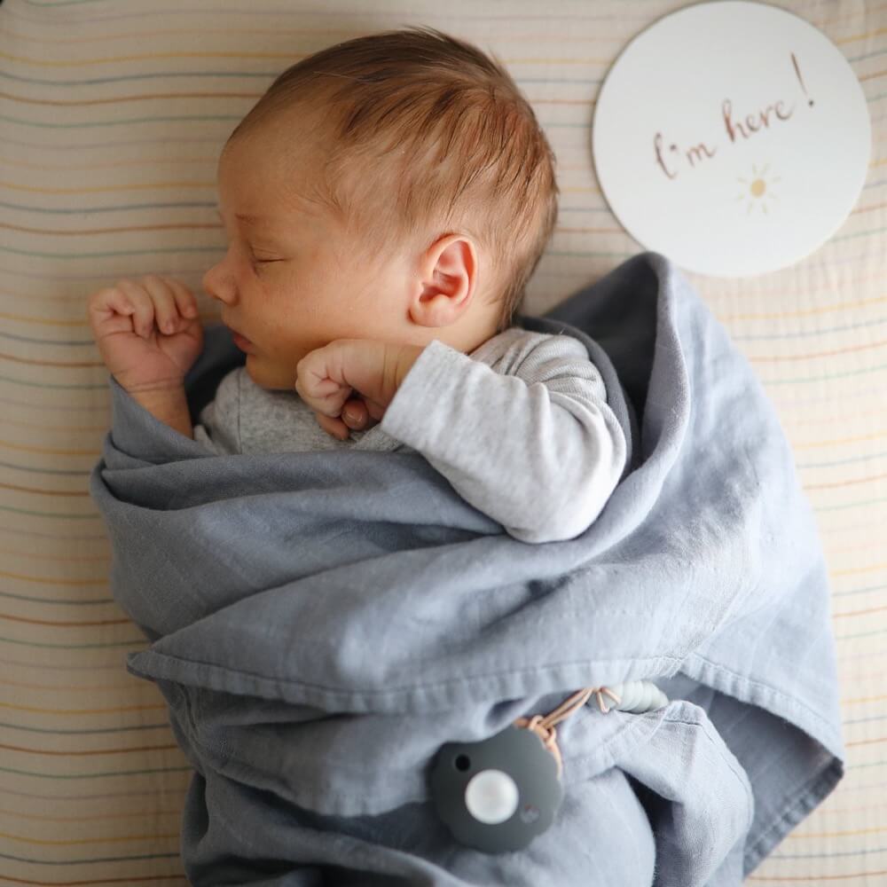 Drap contour de lit de bébé en mousseline - Tradewinds-Mushie-Boutique LeoLudo