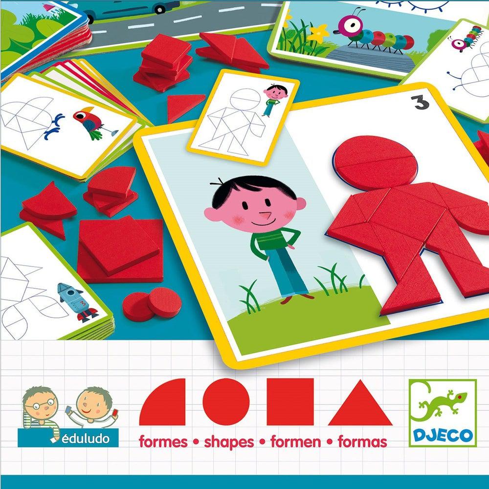 Eduludo - J'apprends les formes - Jeux éducatifs - Boutique LeoLudo - Djeco