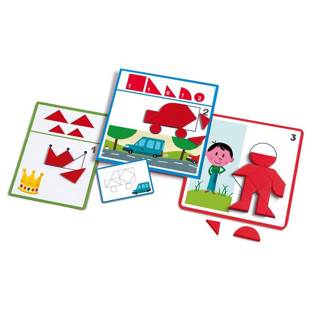 Eduludo - J'apprends les formes - Jeux éducatifs - Boutique LeoLudo - Djeco