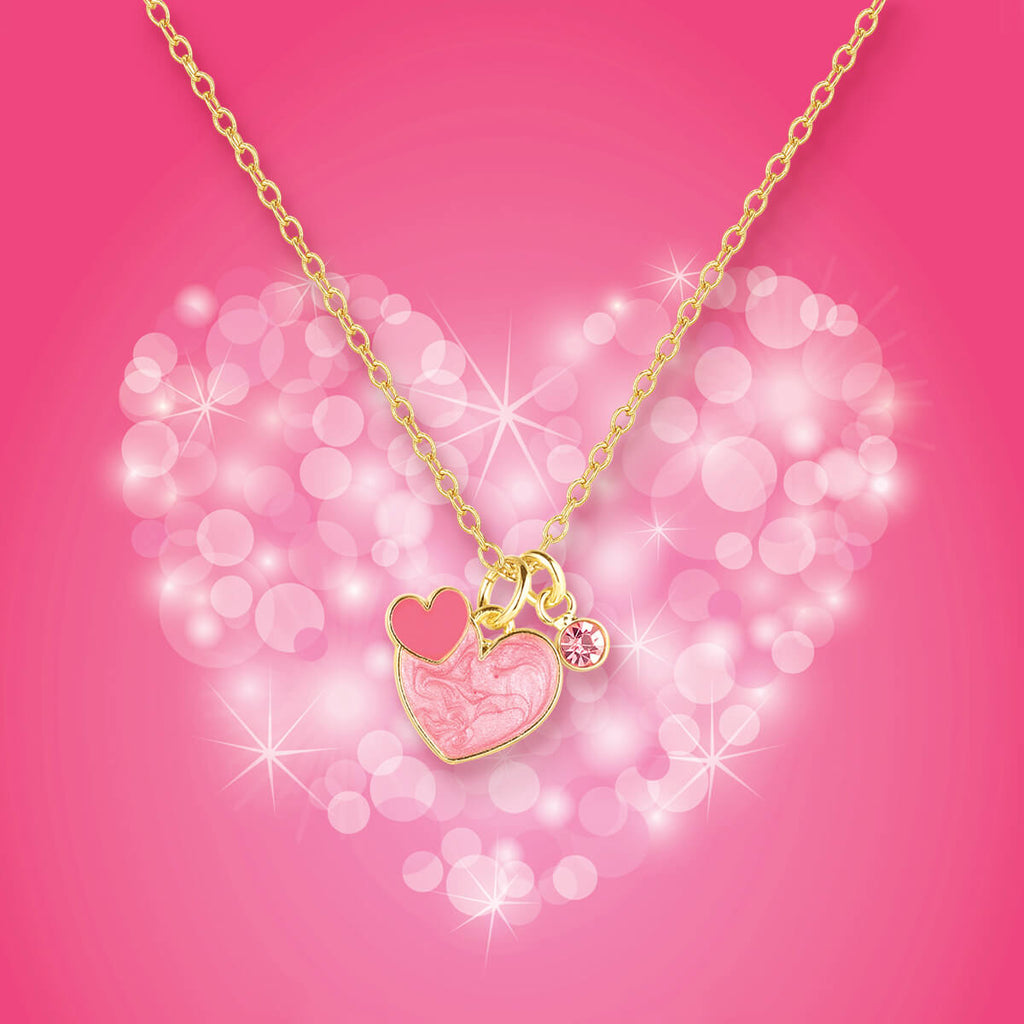 Ensemble cadeau collier + boucles d'oreilles de fantaisies - Coeur à coeur-Girl Nation-Boutique LeoLudo