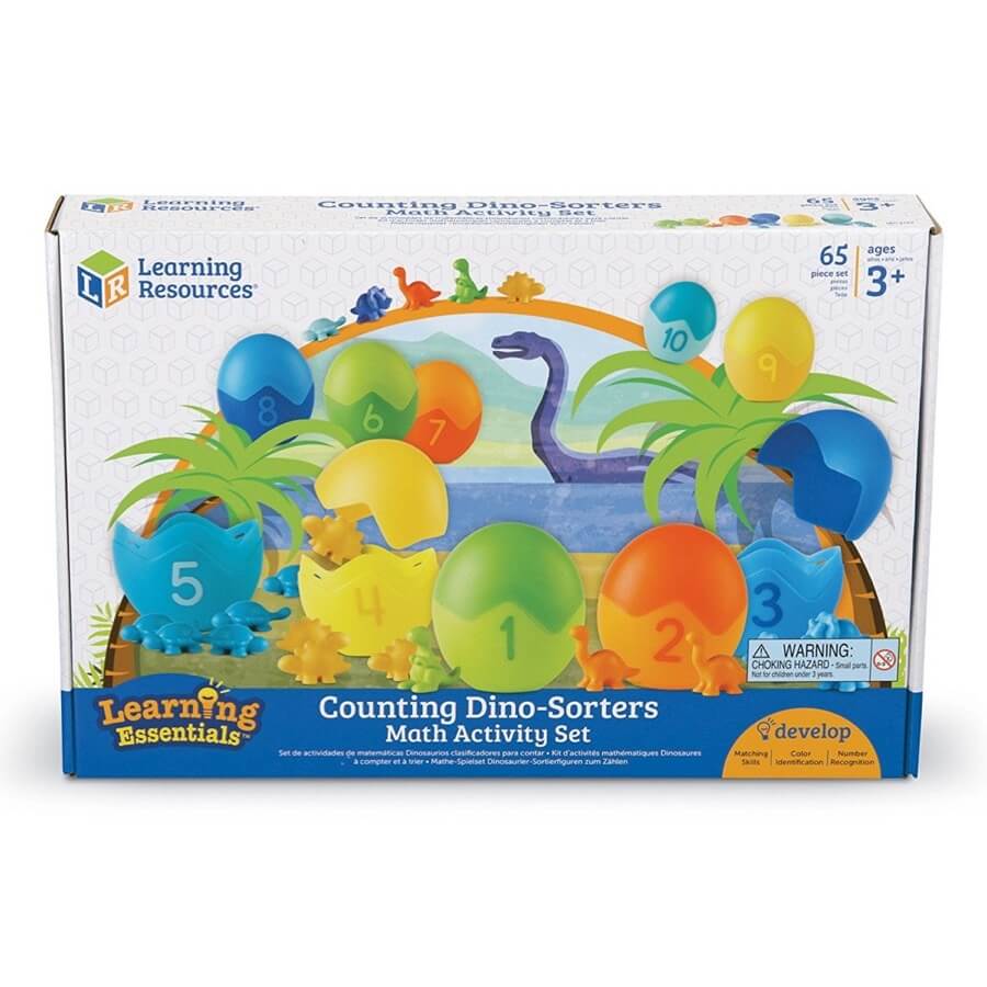 Ensemble d'activités mathématiques Counting Dino - Sorters - Jeux éducatifs - Boutique LeoLudo - Learning Resources